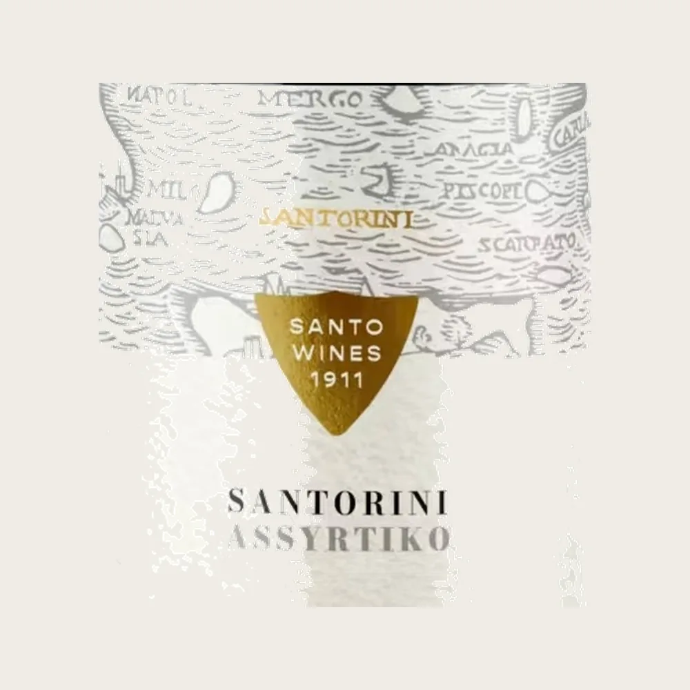Santorini Assyrtico 2025 label