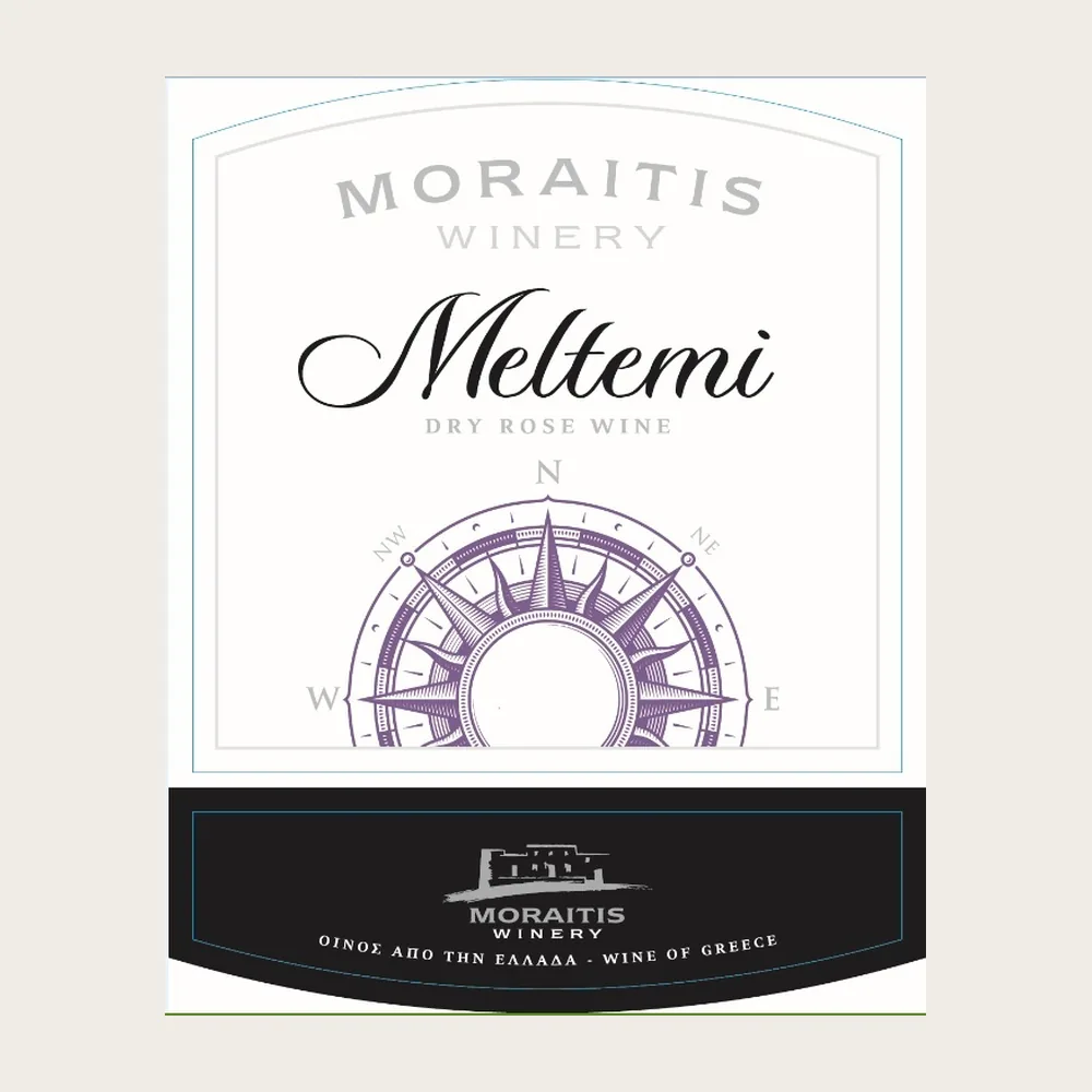 Meltemi Rosé 2024 label