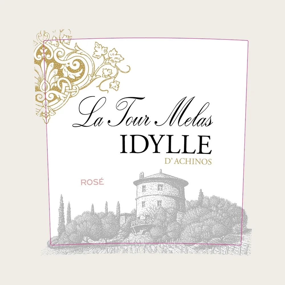 Idylle d'Achinos Rosé 2025 label