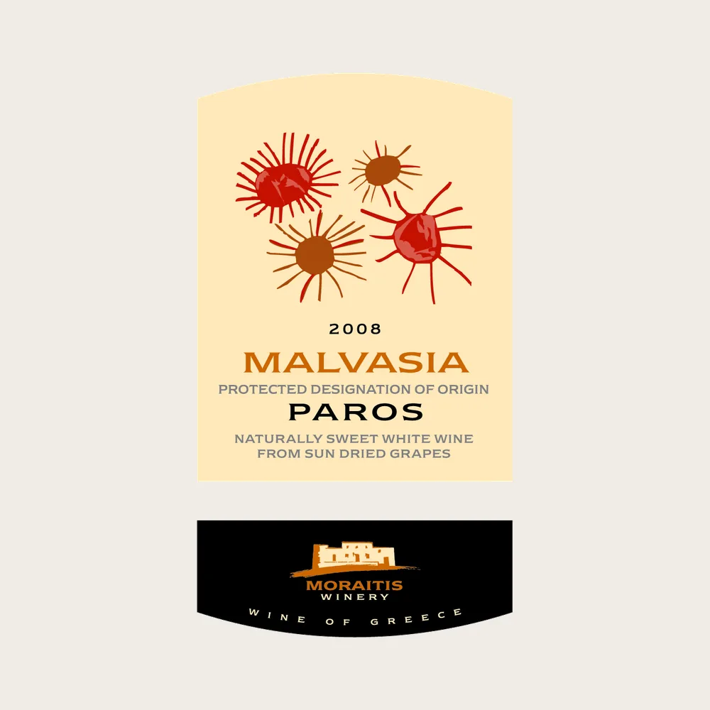 Malvasia Paros Sweet 500ml 2016 label