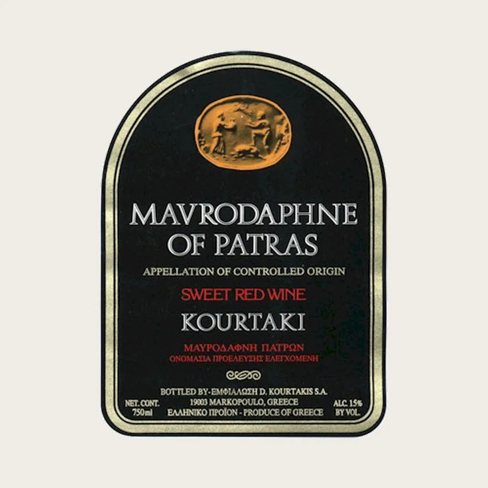 Mavrodaphne Sweet Desert label