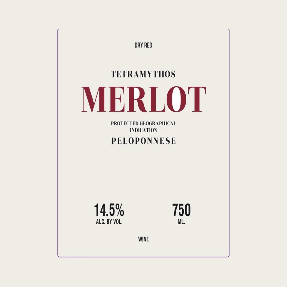 Merlot Organic 2024 label
