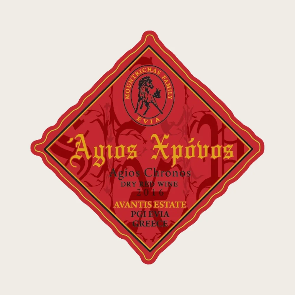 Holy Time Evia Red 2019 label