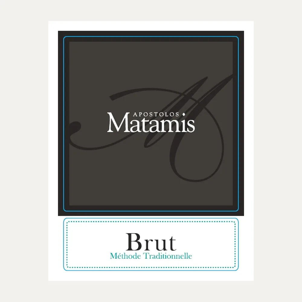 Apostolos Matamis Brut 2022 label