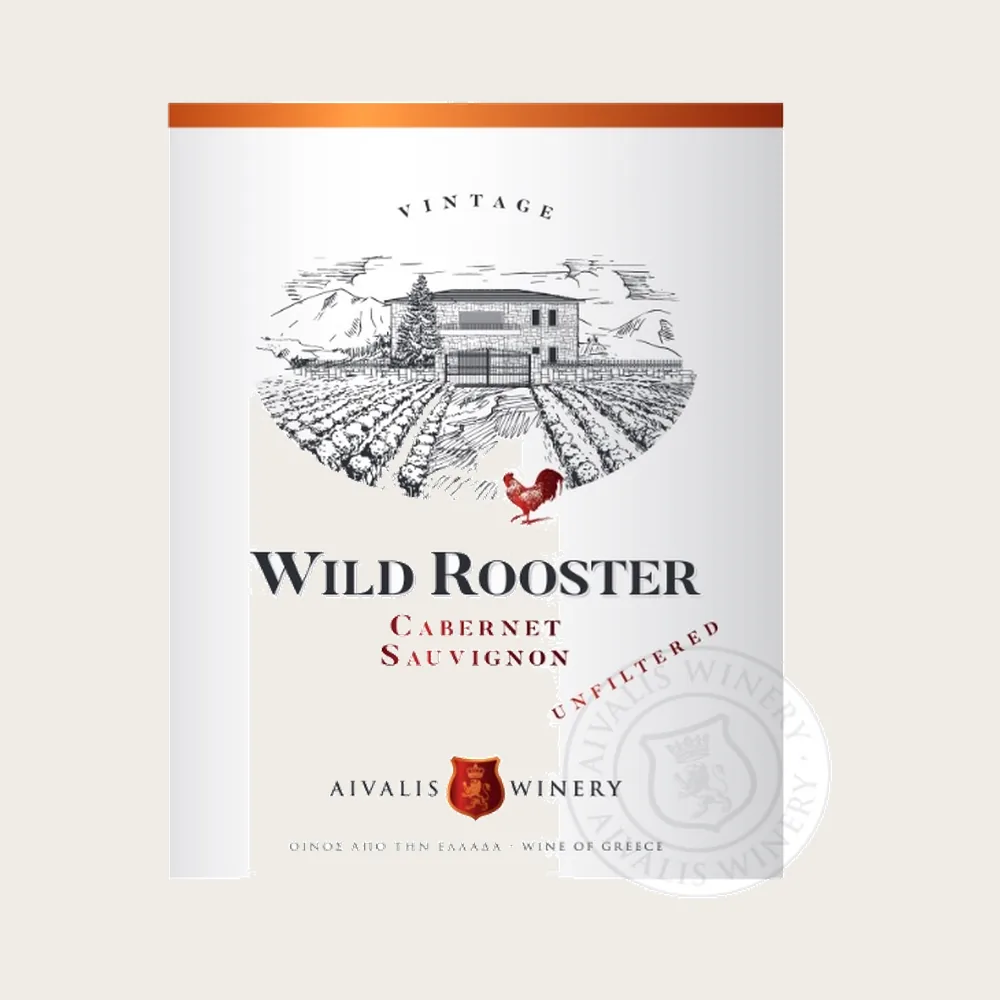 Wild Rooster Cabernet 2021 label