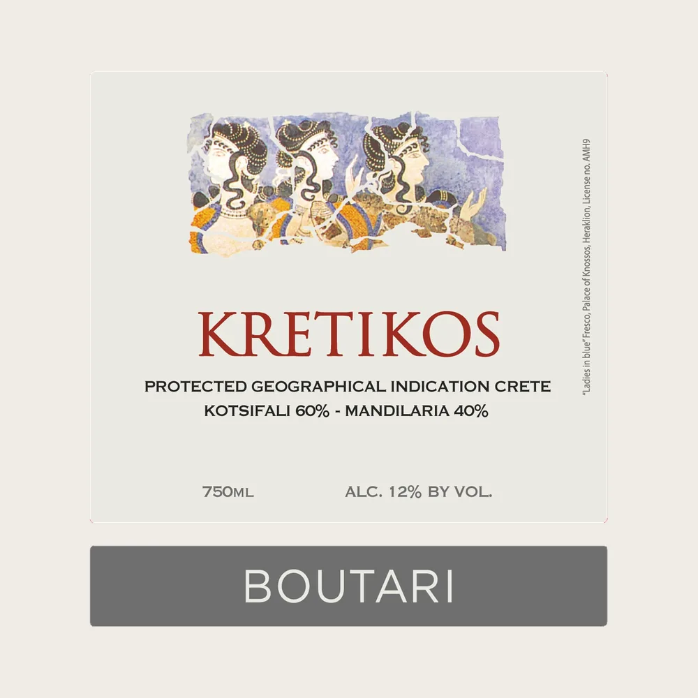 Kretikos Red 2022 label