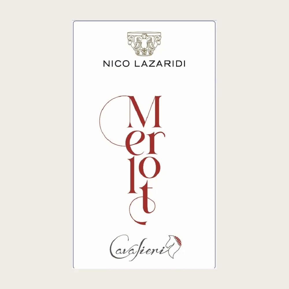 Cavalieri Merlot 2022 label