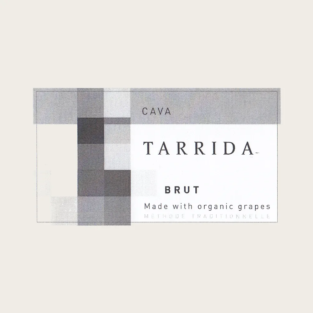 Tarrida Cava Brut Organic label
