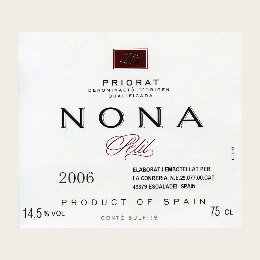Priorat Red 2019 label