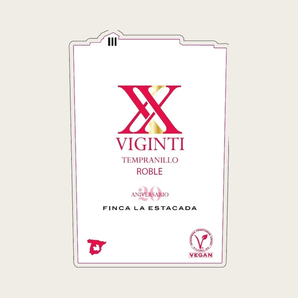 Viginti Tempranillo Roble 2023 label