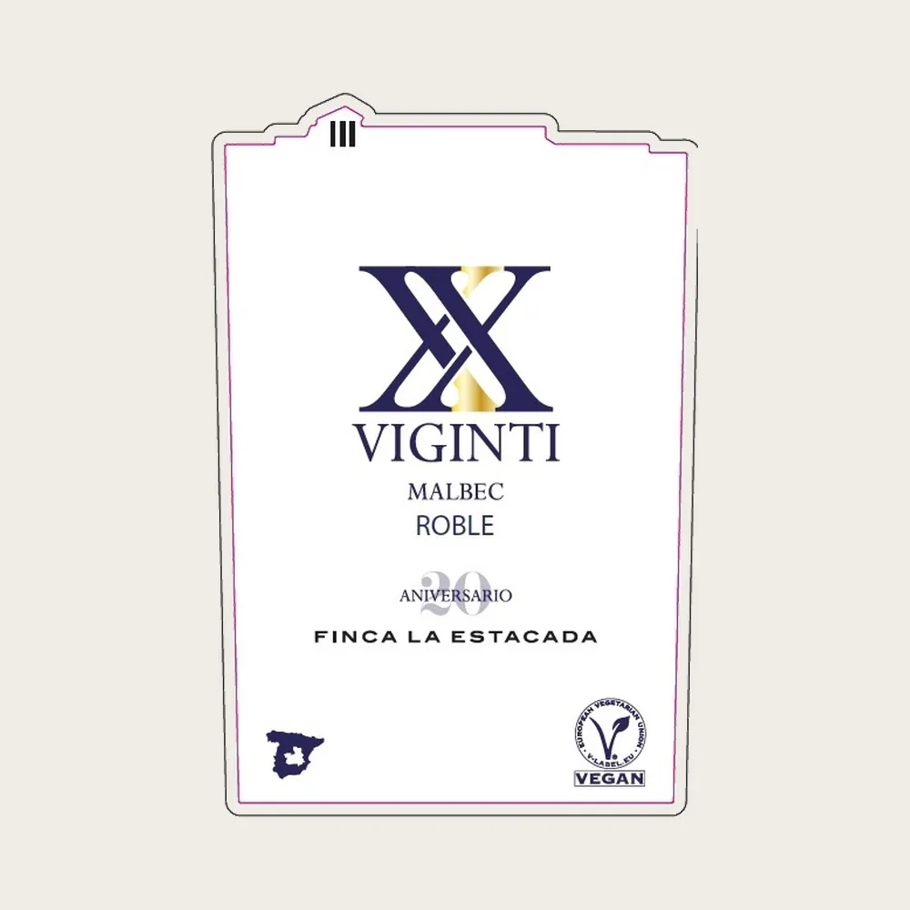 Viginti Malbec Roble 2022 label