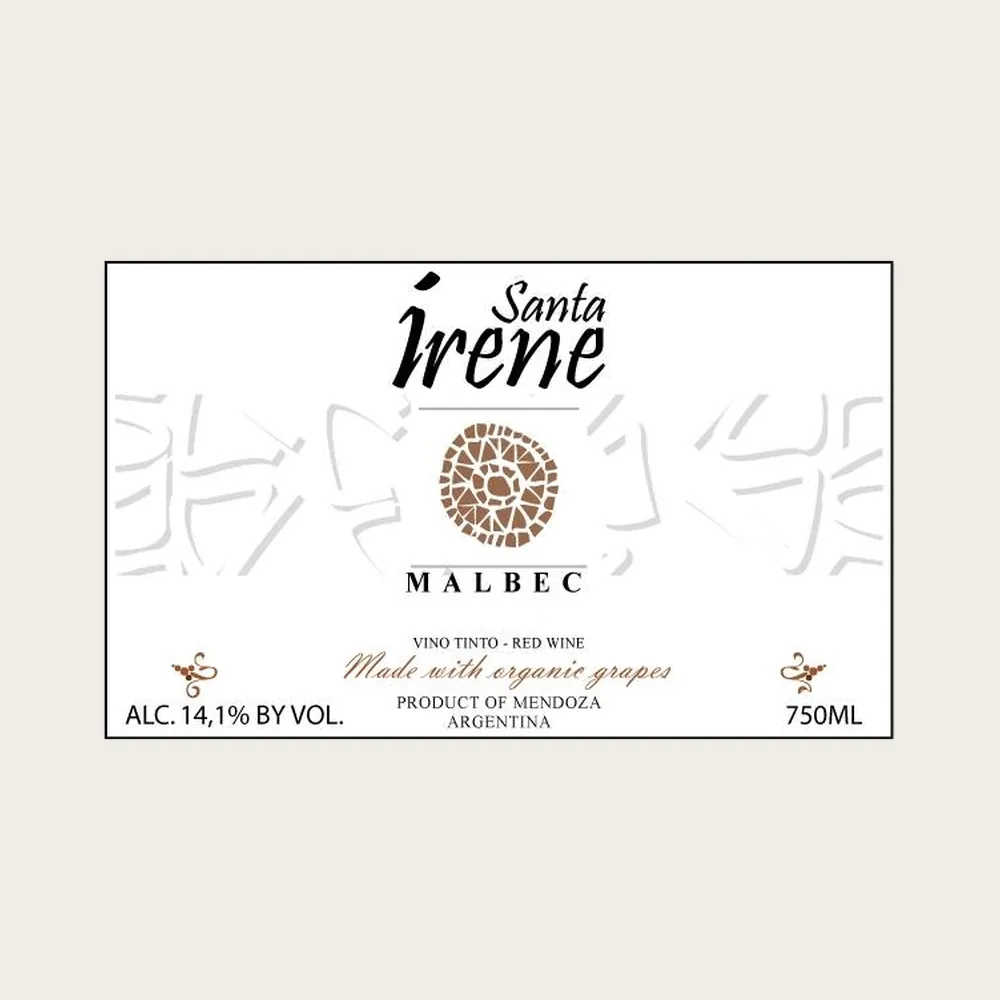 Malbec Organic 2025 label