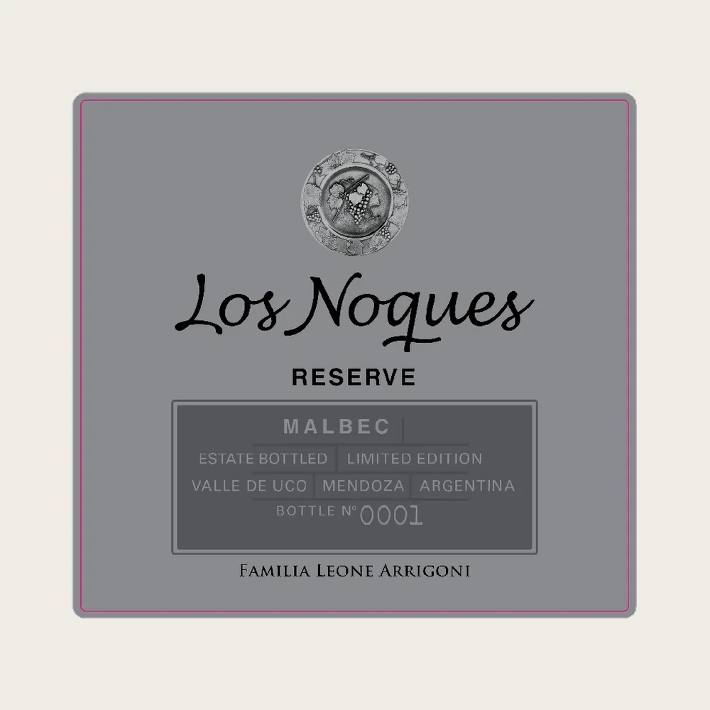 Reserva Malbec 2017 label