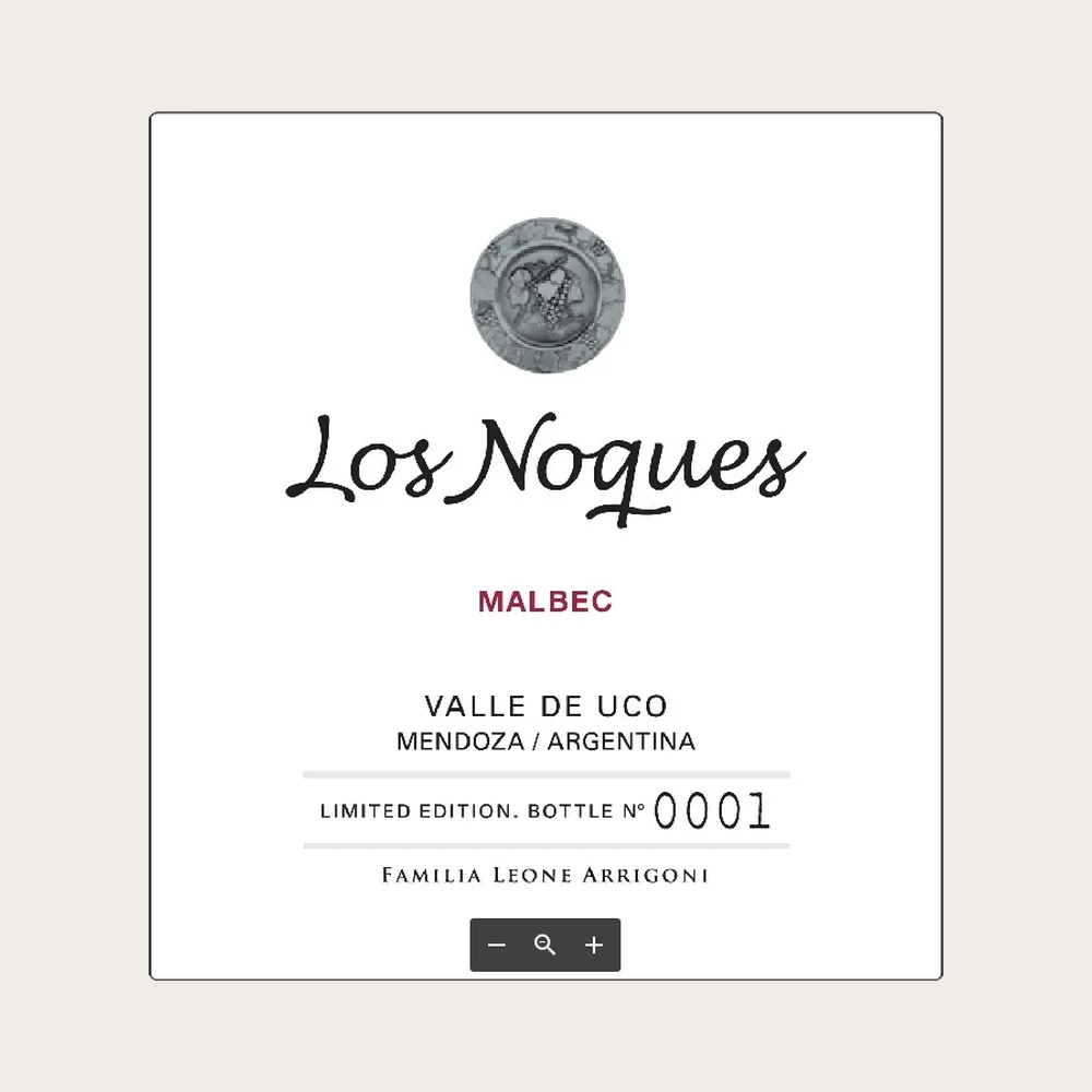 Malbec 2021 label