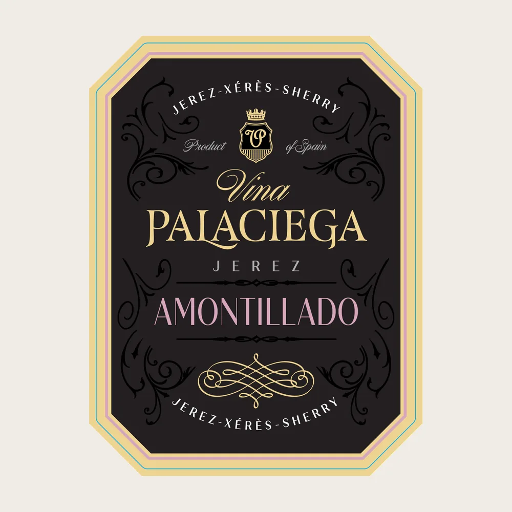 Amontillado Sherry label