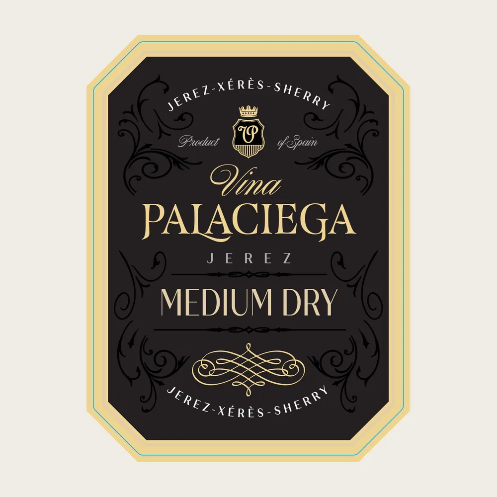 Medium Dry Sherry label