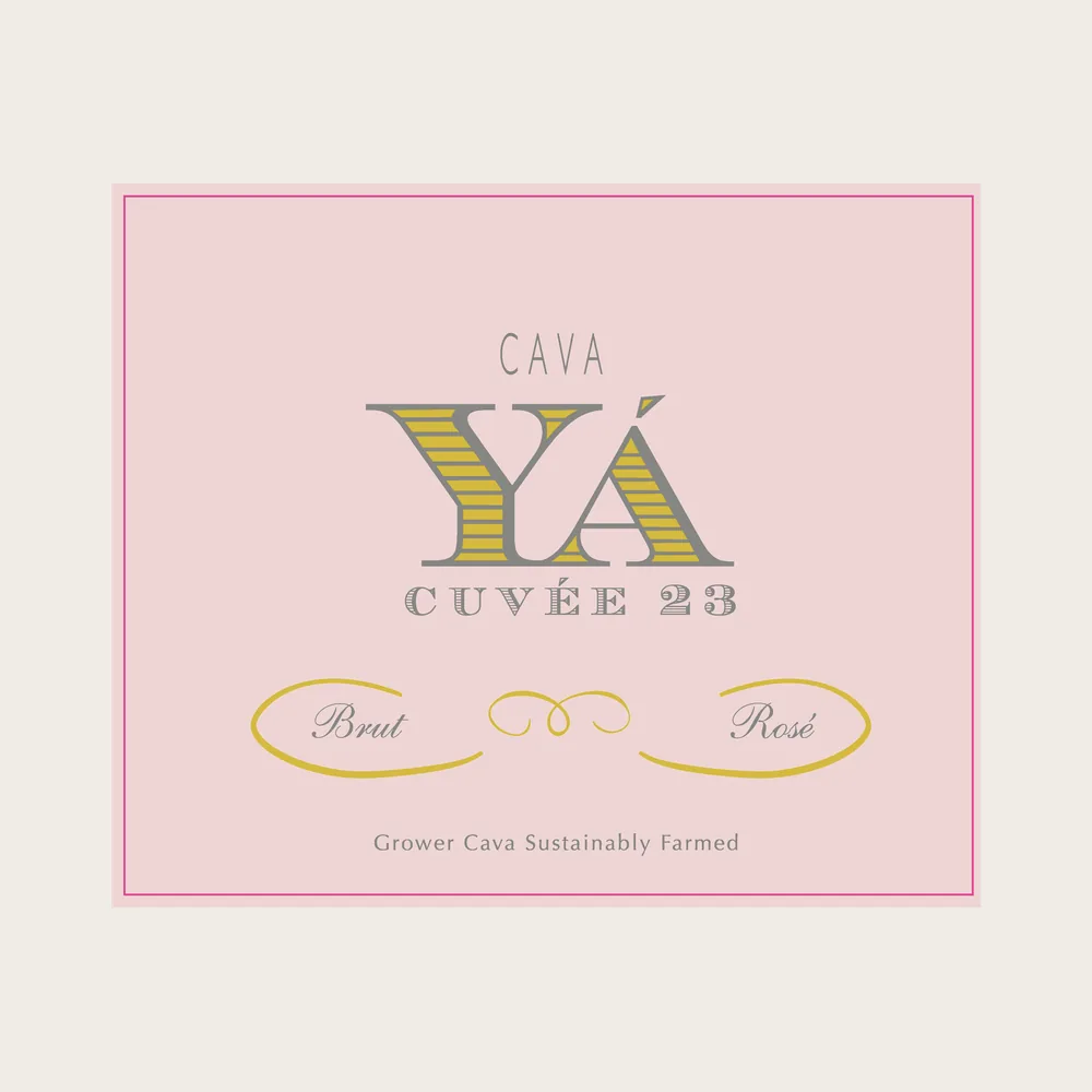 Cava Cuvee 23 Brut Rosé label