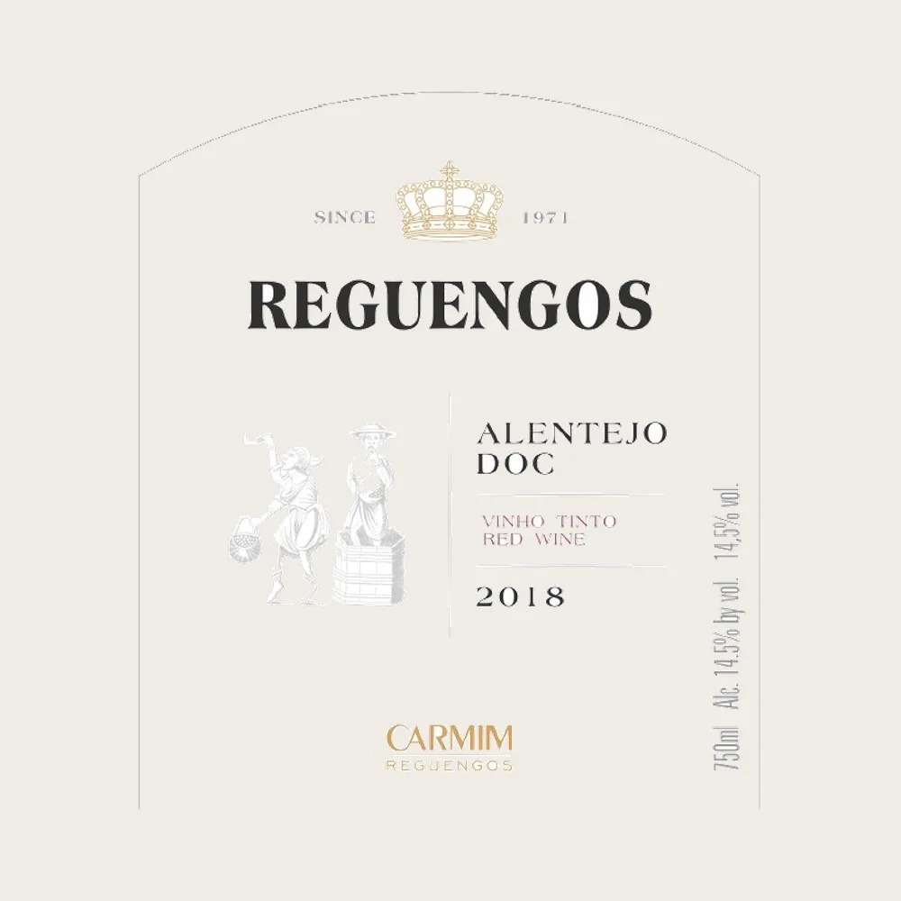 Reguengos Red 375ml 2017 label
