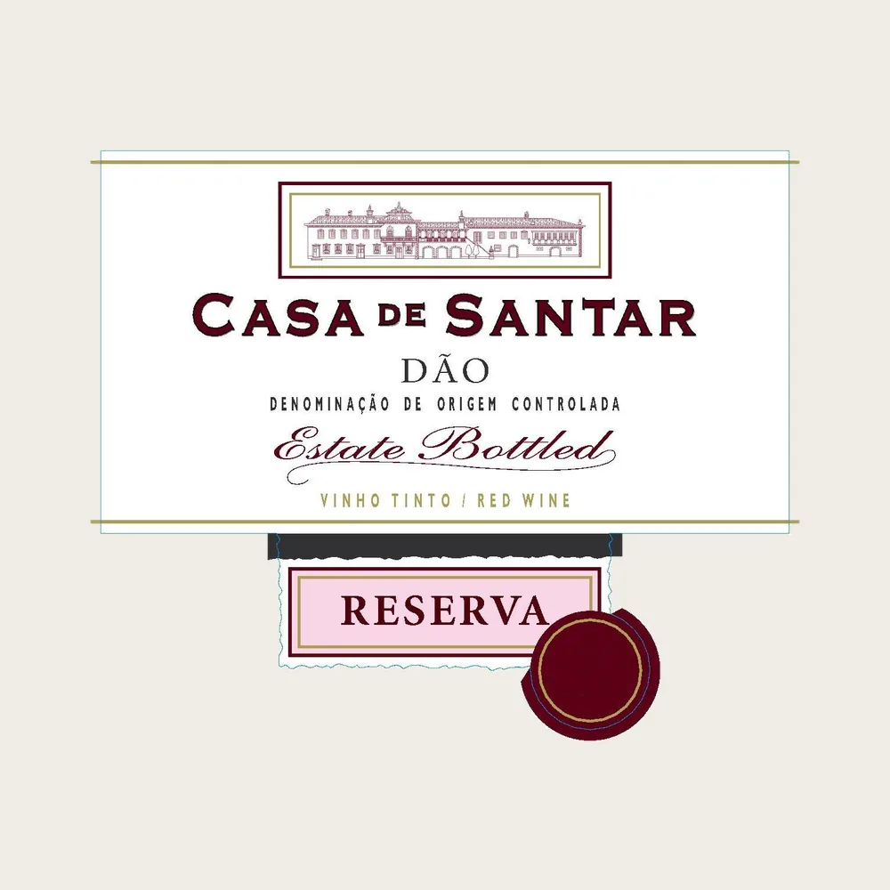 Casa de Santar Reserva Red 2017 label