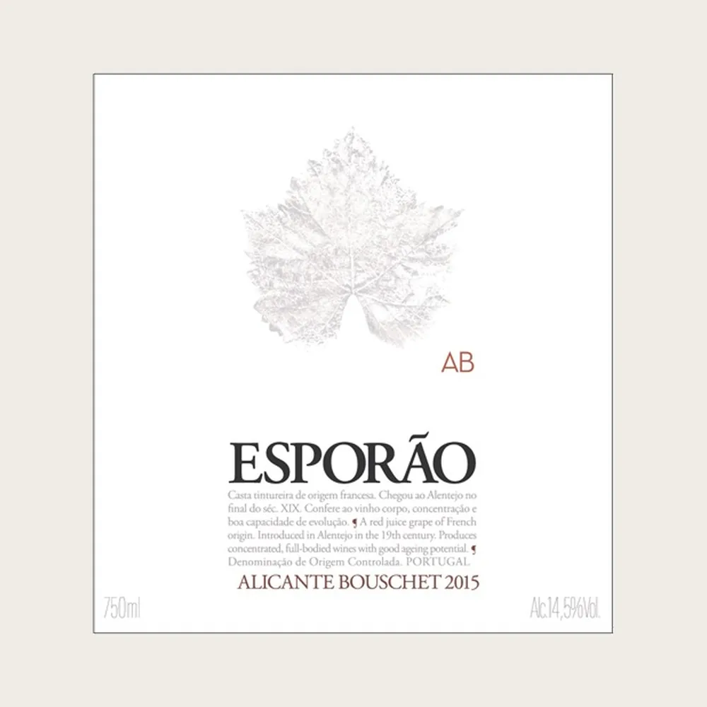 Alicante Bouschet 2015 label