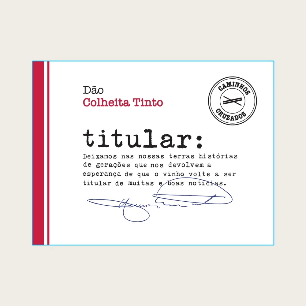 Colheita Dão Red 2020 label