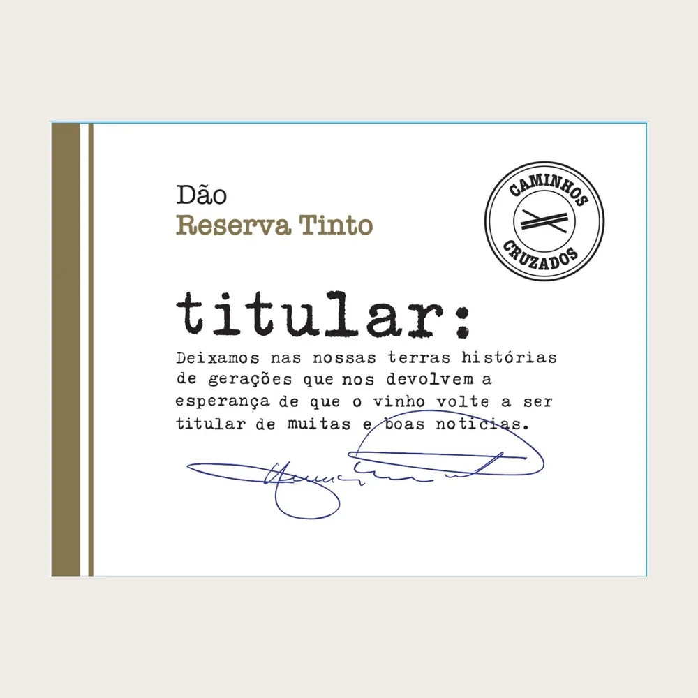 Reserva Dão Red 2018 label