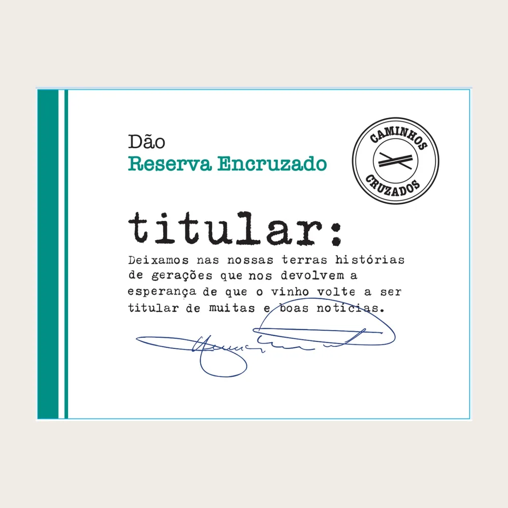 Reserva Encruzado Dão White 2021 label