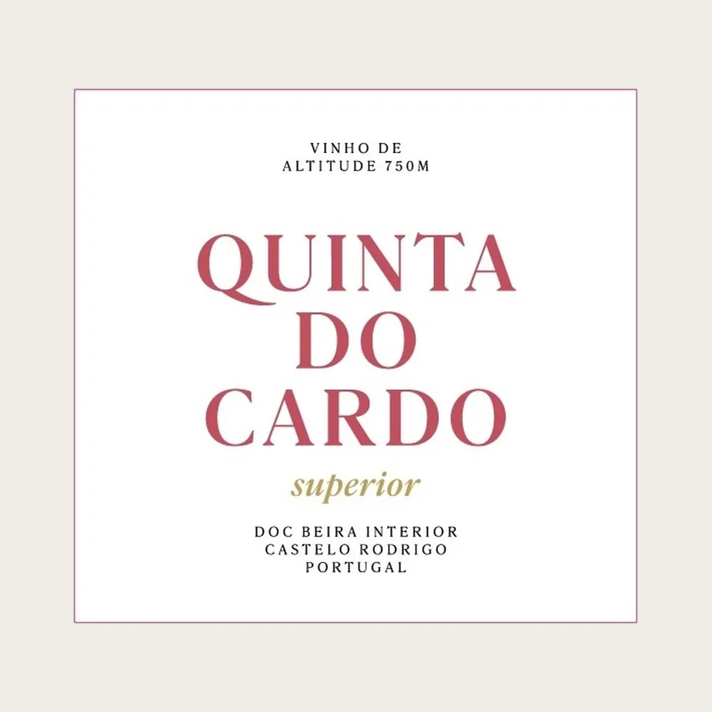 Qta Cardo Superior Red 2019 label