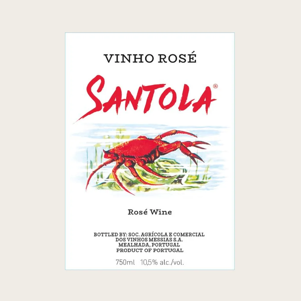 Santola Rosé label