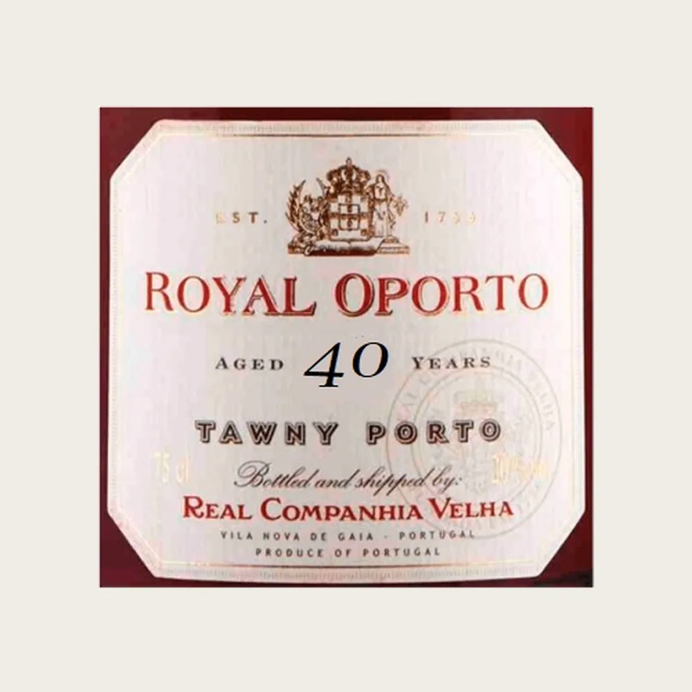 Year Old Royal Oporto 2040 label