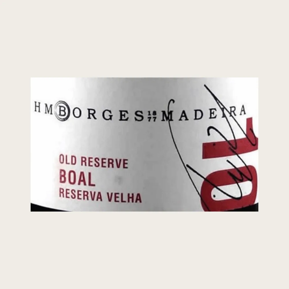 Madeira Malvasia 10 Yrs Old label
