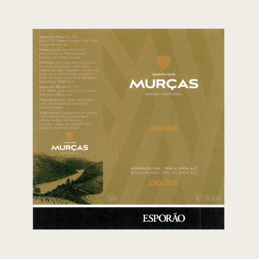 Minas Douro Red 2023 label