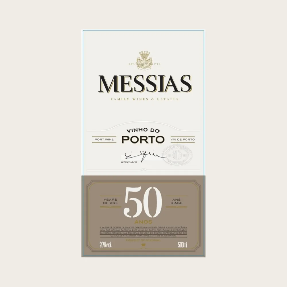 Year Old Porto White 500ml 1950 label
