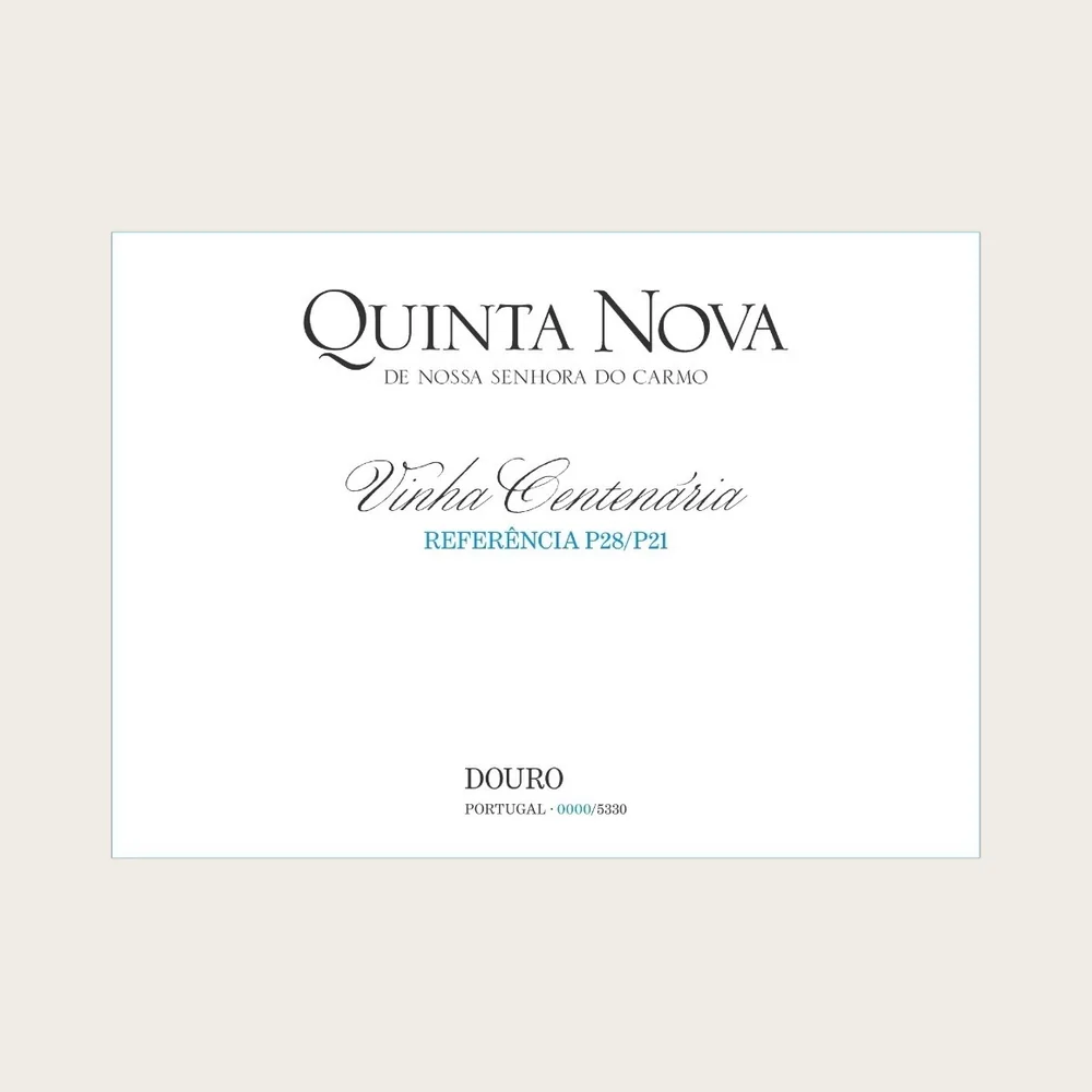 Vinha Centenaria P28/21 Red 2021 label