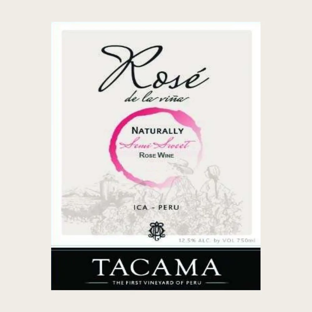 Rose de la Vina Semi Sweet 2023 label