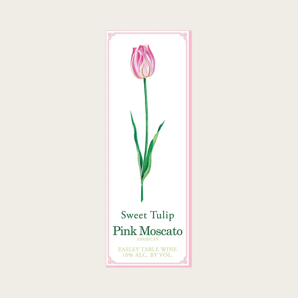 Sweet Tulip Pink Moscato label