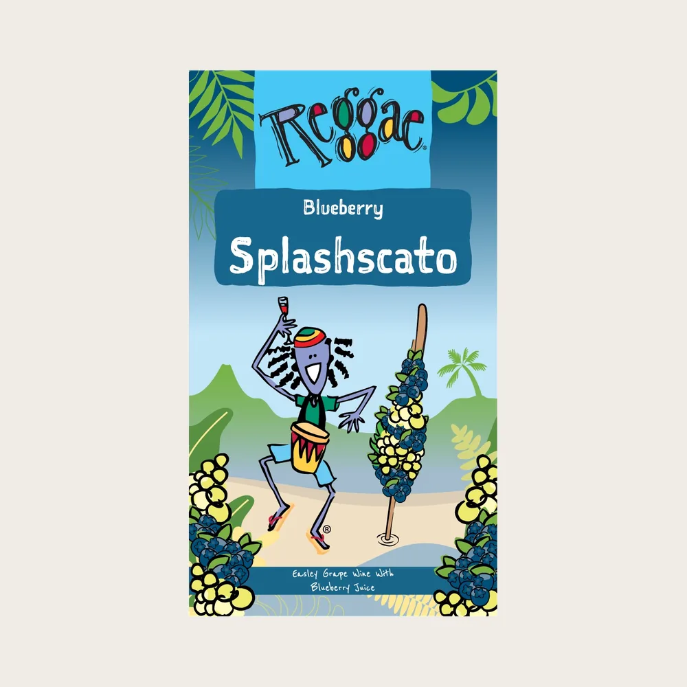 Reggae Blueberry Splashcato label