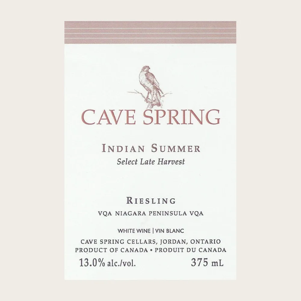 Late Harvest Riesling 375ml 2017 label