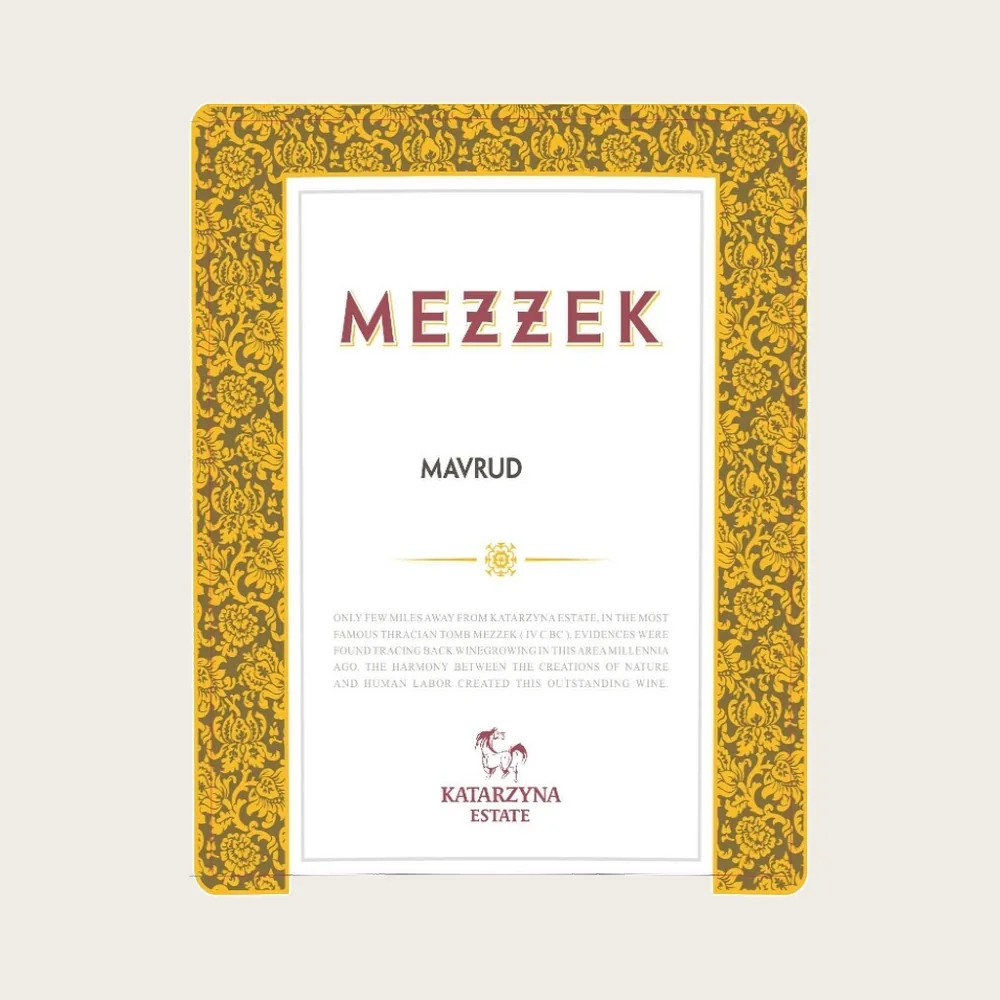 Mavrud Red 2023 label