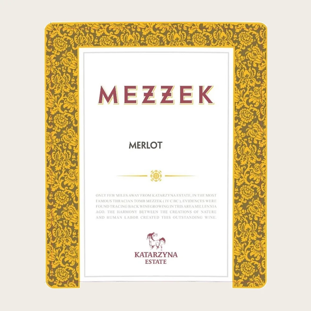 Merlot 2021 label
