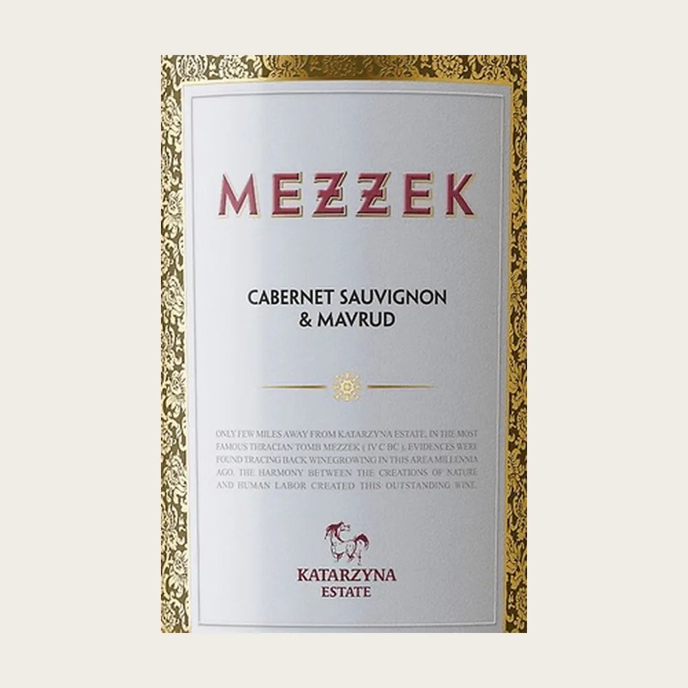 Cab Sauv/Mavrud 2021 label