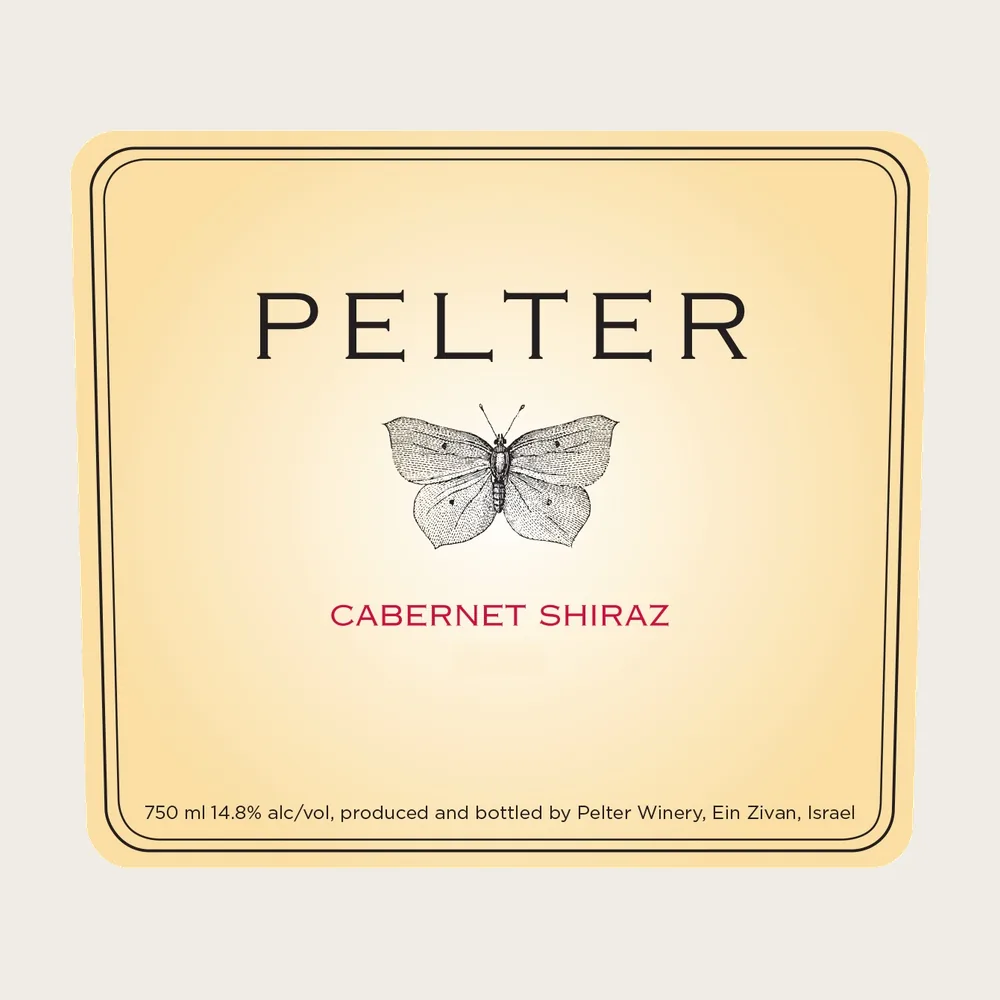 Pelter Cab/Shiraz 2019 label