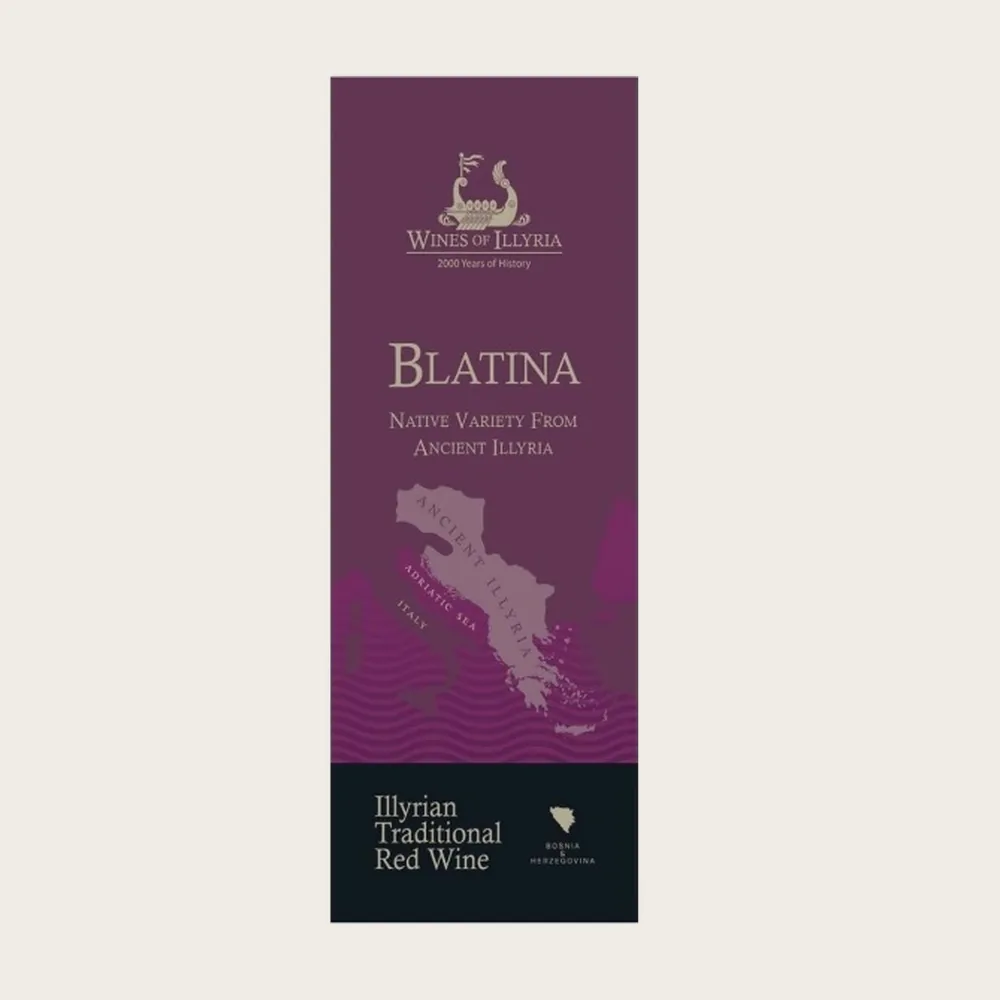 Blatina Red 187ml 2021 label