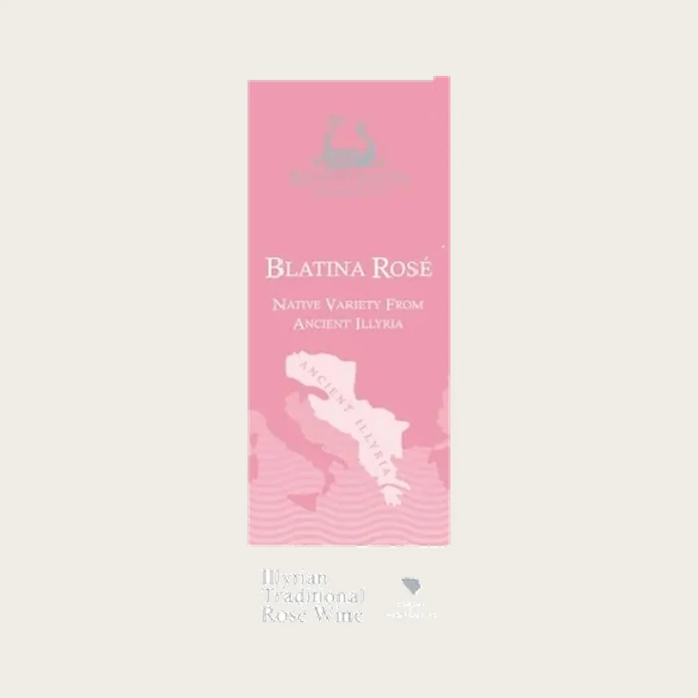 Blatina Rosé 2022 label
