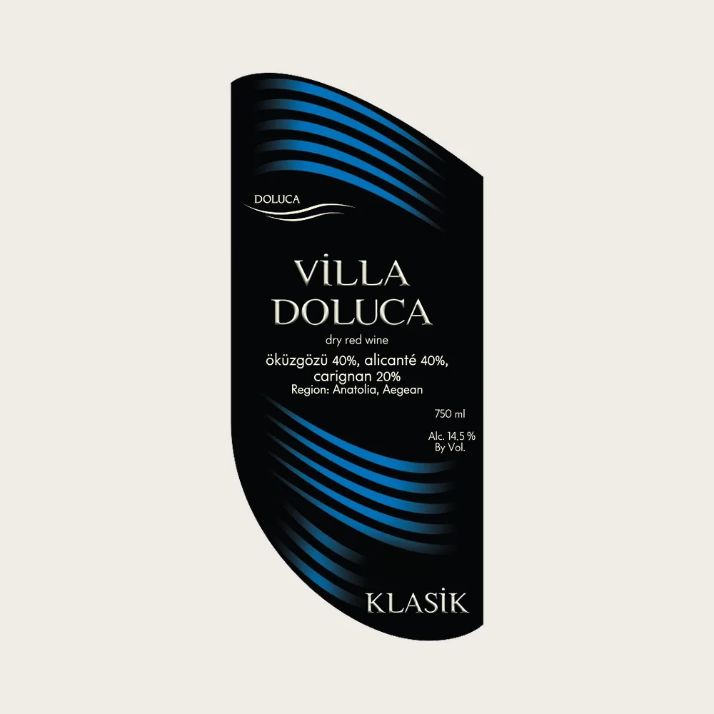 Doluca Klasik Red 2022 label