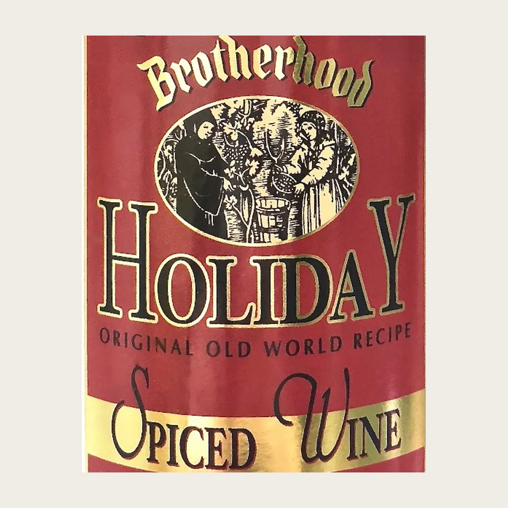 Holiday Spiced Wine label