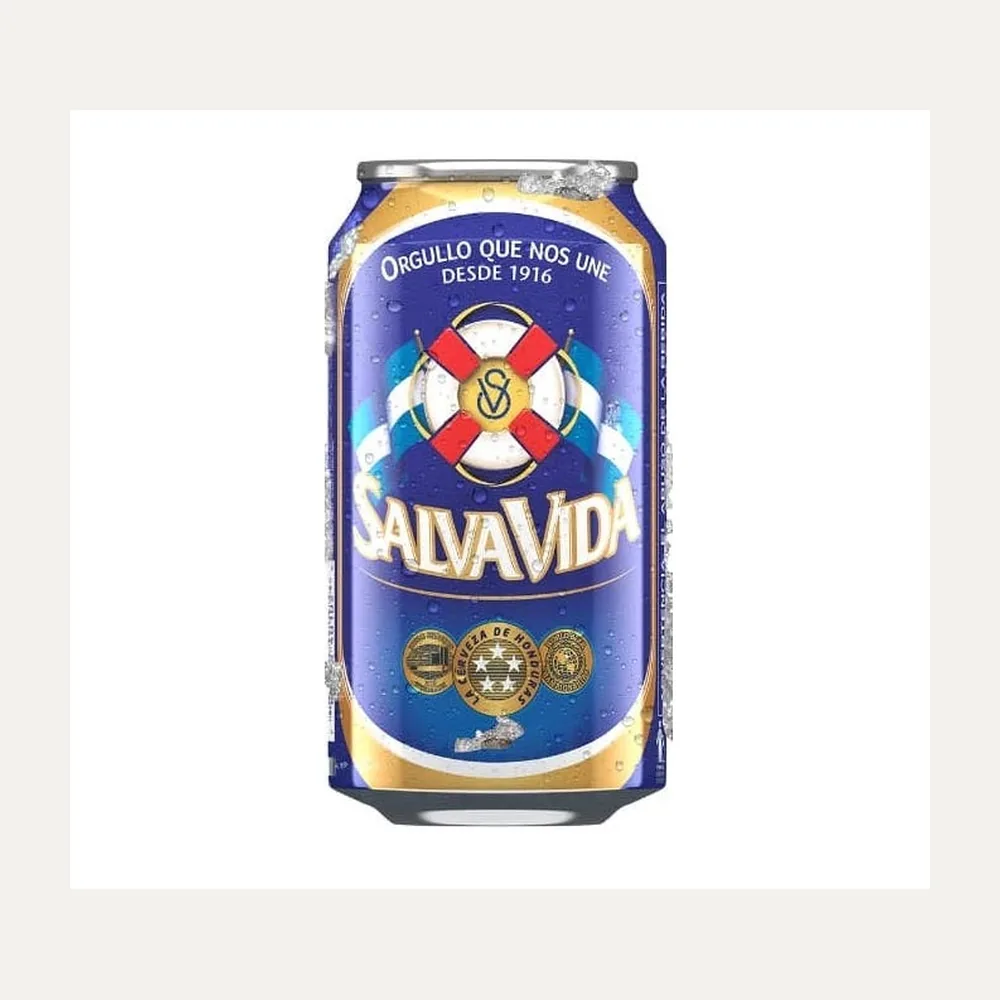 Salva Vida Beer Cans 4*6 PK label