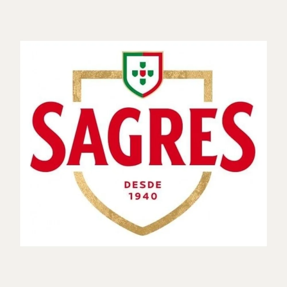 Sagres Beer Lager 4*6pk label