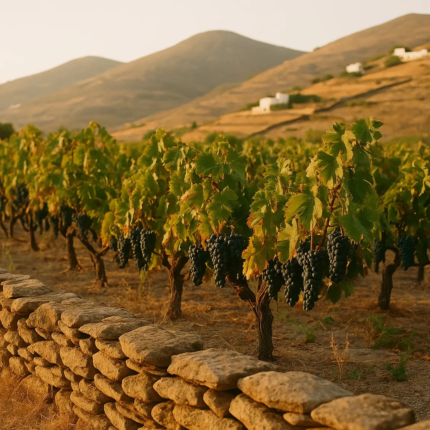 Vines in late summer light